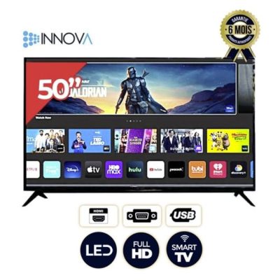 téléviseur intelligent (Smart TV) Innova de 50 pouces.( Garantie 6 mois)